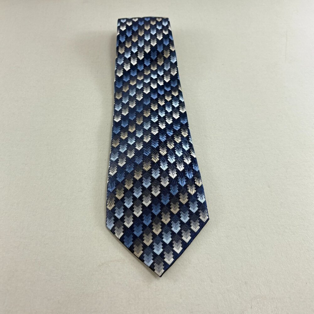 Van Heusen Blue / Grey Men's Extra Long Tie 4" x 63"
